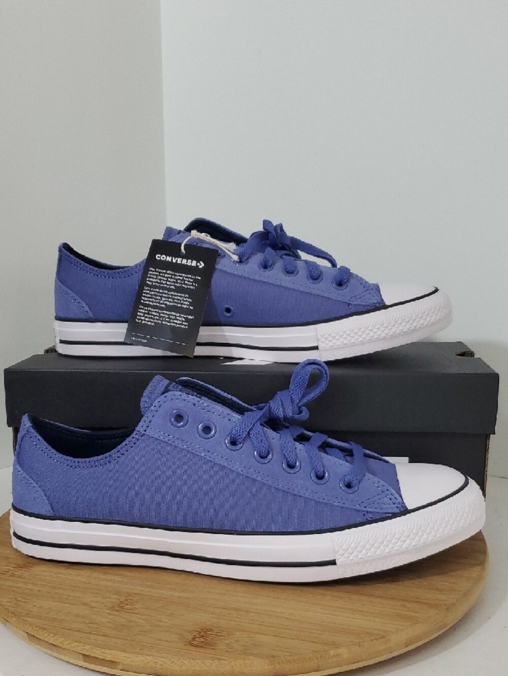 Converse CTAS Men's Suede Canvas Low Top Sneakers Indigo Size 11.5 NIB